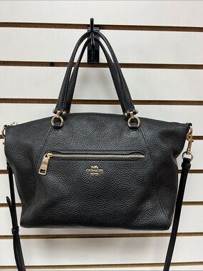 Coach Black Pebbled Leather Purse